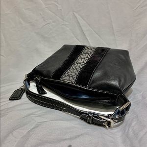 coach black leather purse
